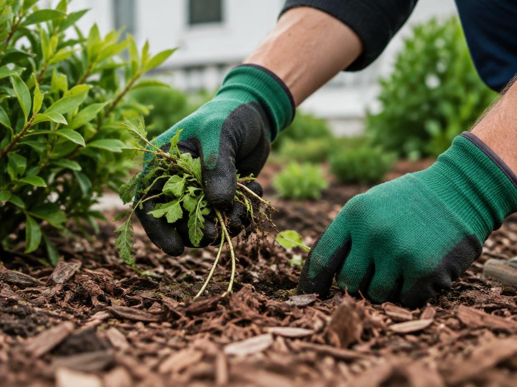 Pulling weeds